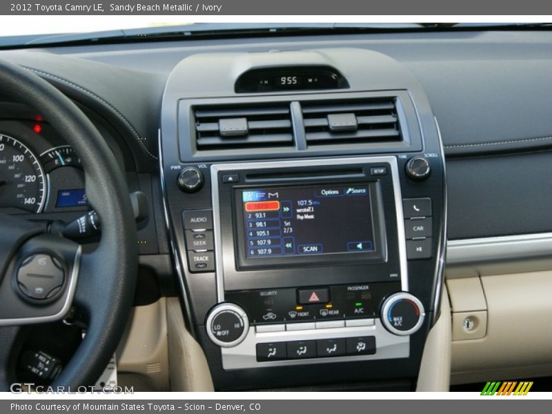 Sandy Beach Metallic / Ivory 2012 Toyota Camry LE