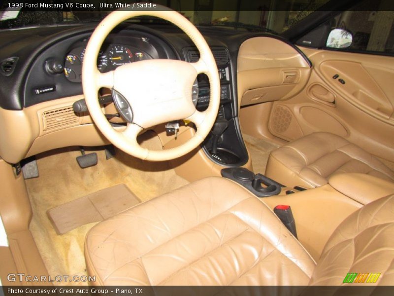 Saddle Interior - 1998 Mustang V6 Coupe 