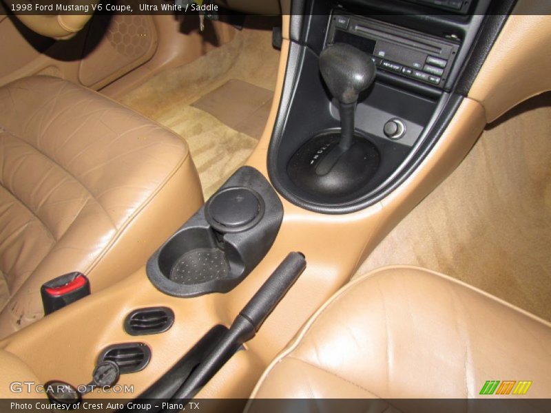 Ultra White / Saddle 1998 Ford Mustang V6 Coupe