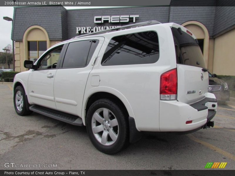 Blizzard White / Almond 2008 Nissan Armada LE