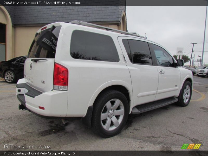 Blizzard White / Almond 2008 Nissan Armada LE