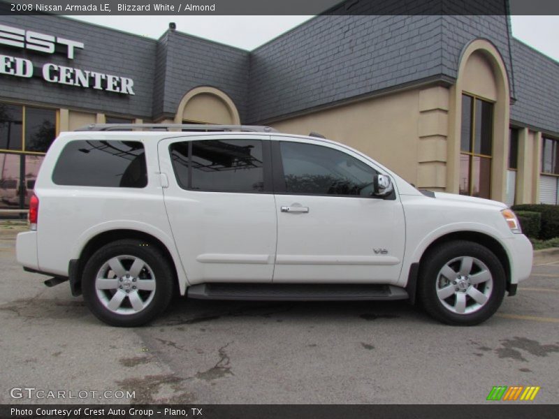 Blizzard White / Almond 2008 Nissan Armada LE