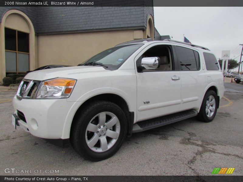Blizzard White / Almond 2008 Nissan Armada LE