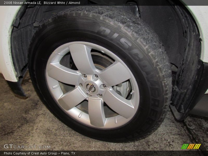 Blizzard White / Almond 2008 Nissan Armada LE