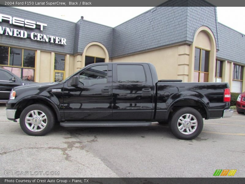 Black / Black 2004 Ford F150 Lariat SuperCrew