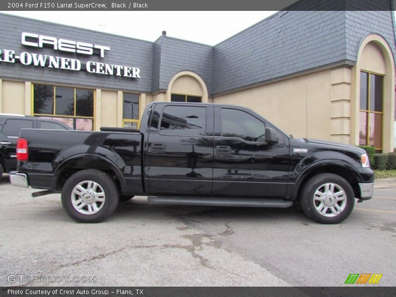 Black / Black 2004 Ford F150 Lariat SuperCrew