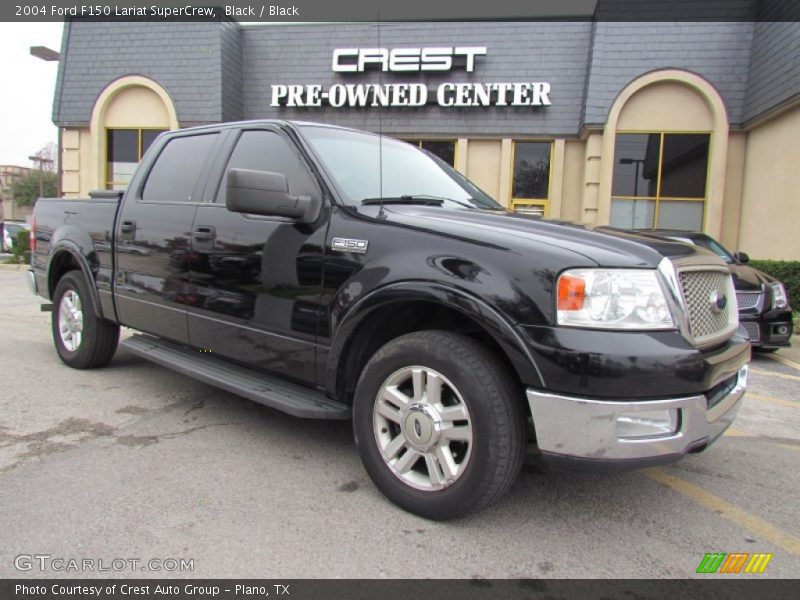 Black / Black 2004 Ford F150 Lariat SuperCrew