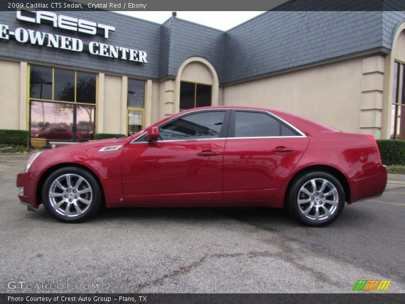 Crystal Red / Ebony 2009 Cadillac CTS Sedan