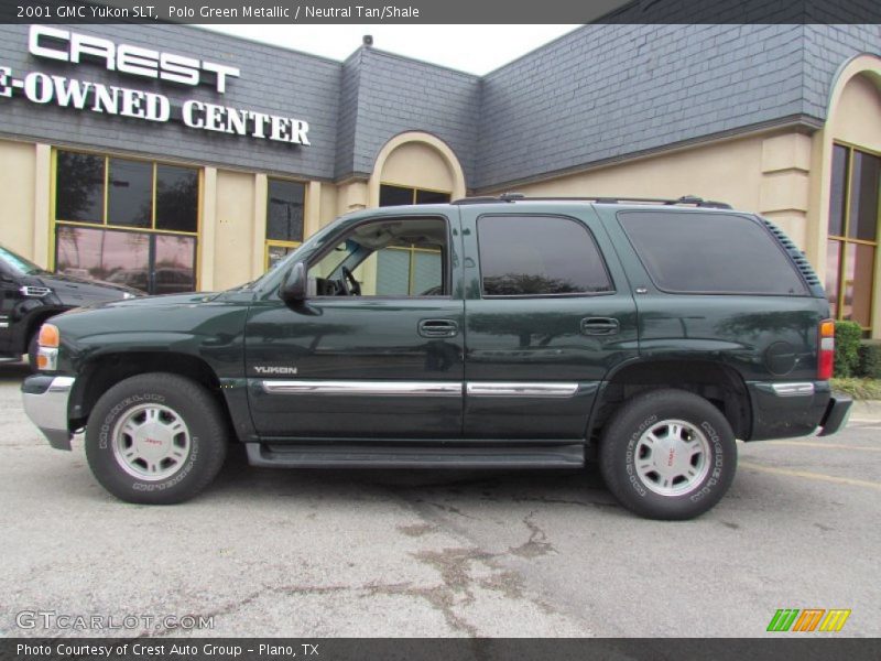 Polo Green Metallic / Neutral Tan/Shale 2001 GMC Yukon SLT
