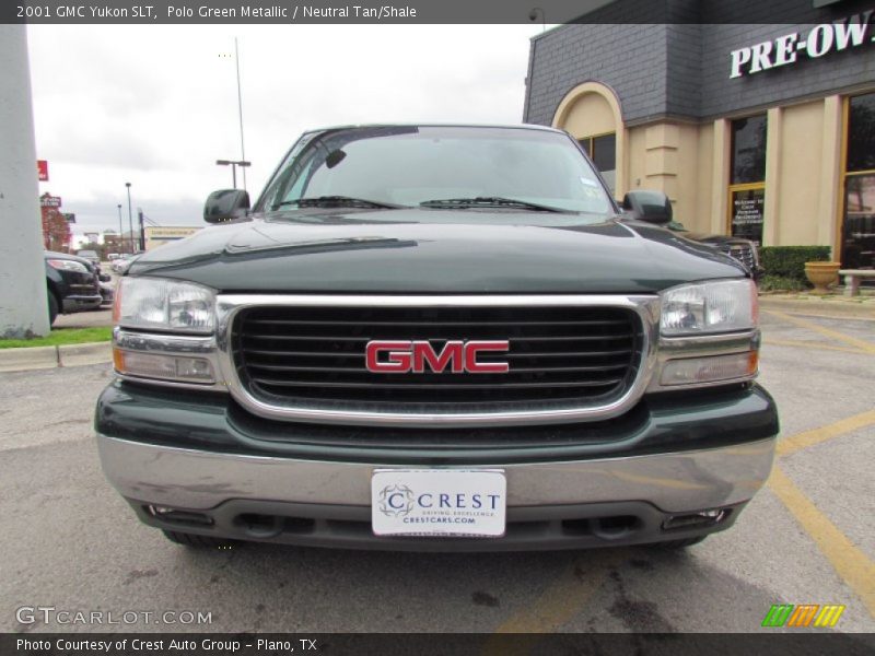 Polo Green Metallic / Neutral Tan/Shale 2001 GMC Yukon SLT