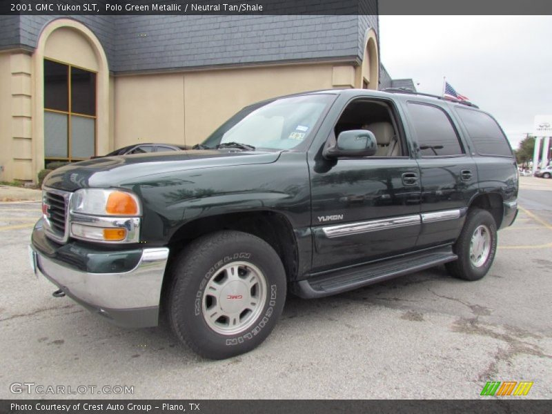 Polo Green Metallic / Neutral Tan/Shale 2001 GMC Yukon SLT