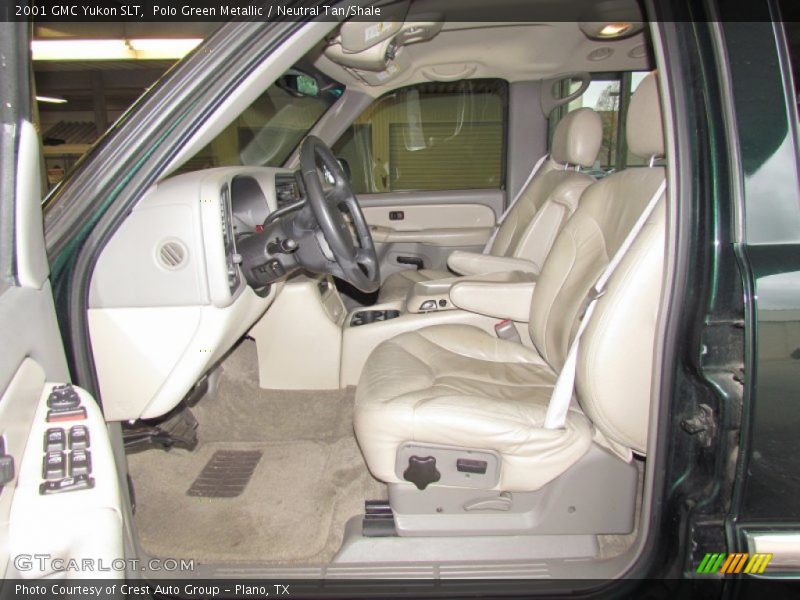 Polo Green Metallic / Neutral Tan/Shale 2001 GMC Yukon SLT