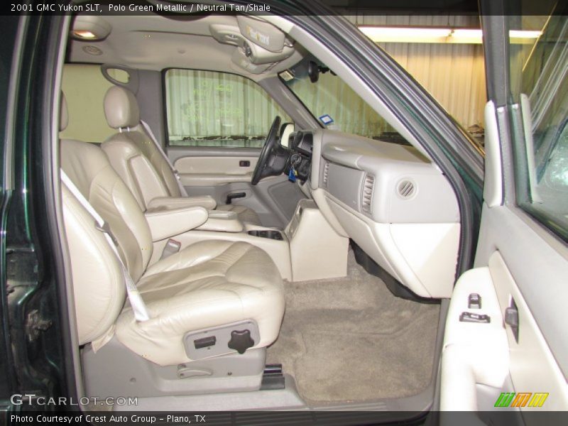 Polo Green Metallic / Neutral Tan/Shale 2001 GMC Yukon SLT
