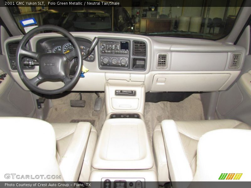 Polo Green Metallic / Neutral Tan/Shale 2001 GMC Yukon SLT