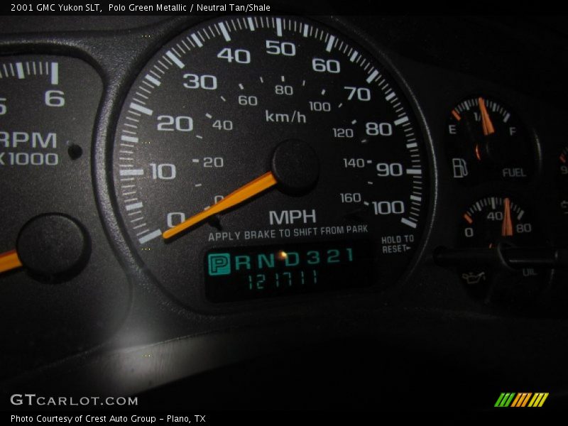 Polo Green Metallic / Neutral Tan/Shale 2001 GMC Yukon SLT