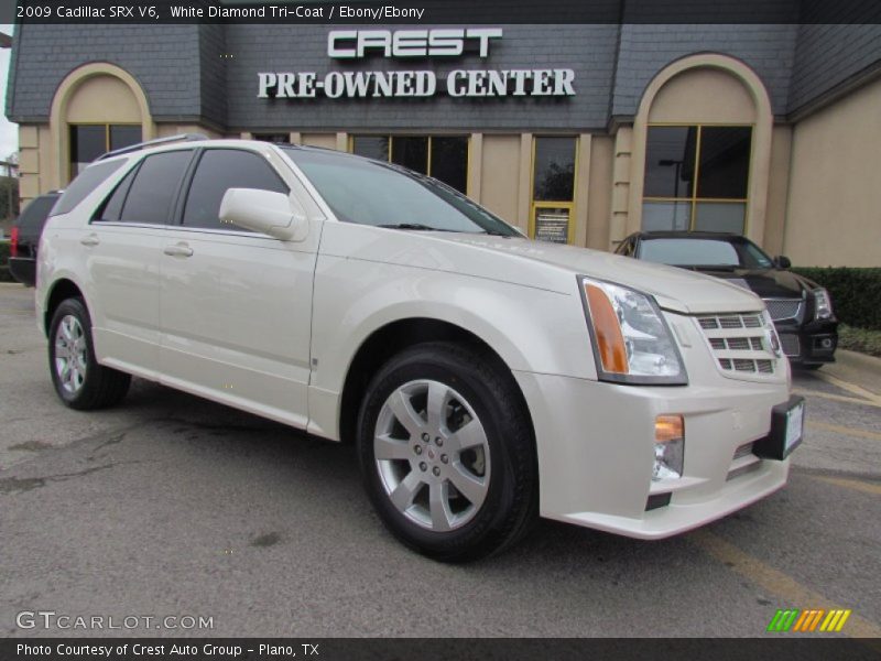 White Diamond Tri-Coat / Ebony/Ebony 2009 Cadillac SRX V6