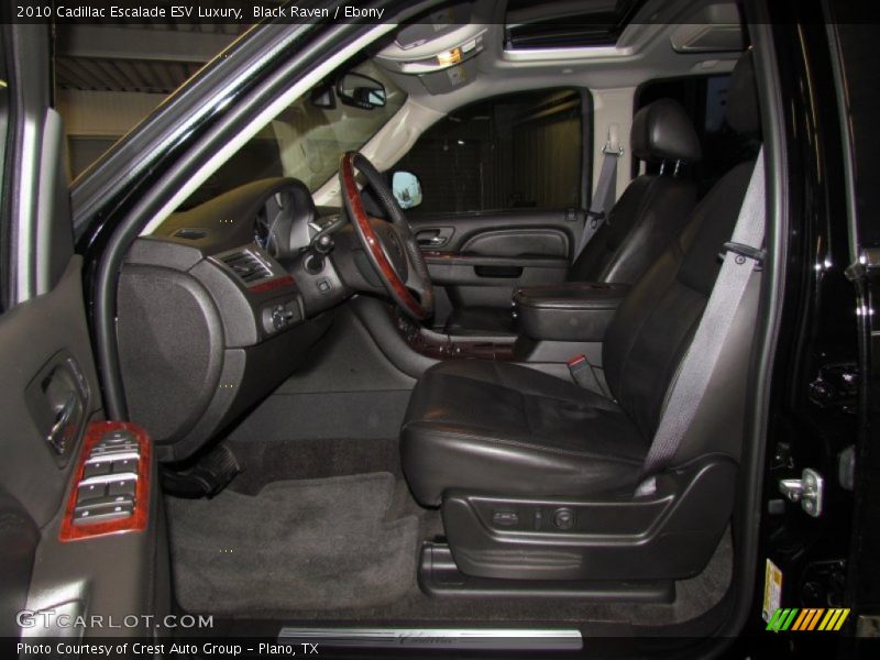  2010 Escalade ESV Luxury Ebony Interior