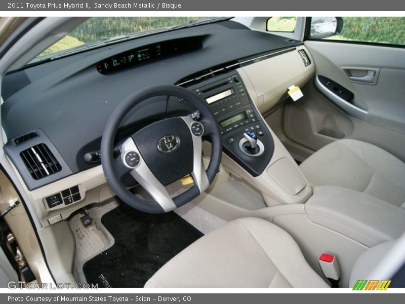 Sandy Beach Metallic / Bisque 2011 Toyota Prius Hybrid II
