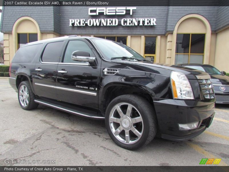 Black Raven / Ebony/Ebony 2007 Cadillac Escalade ESV AWD