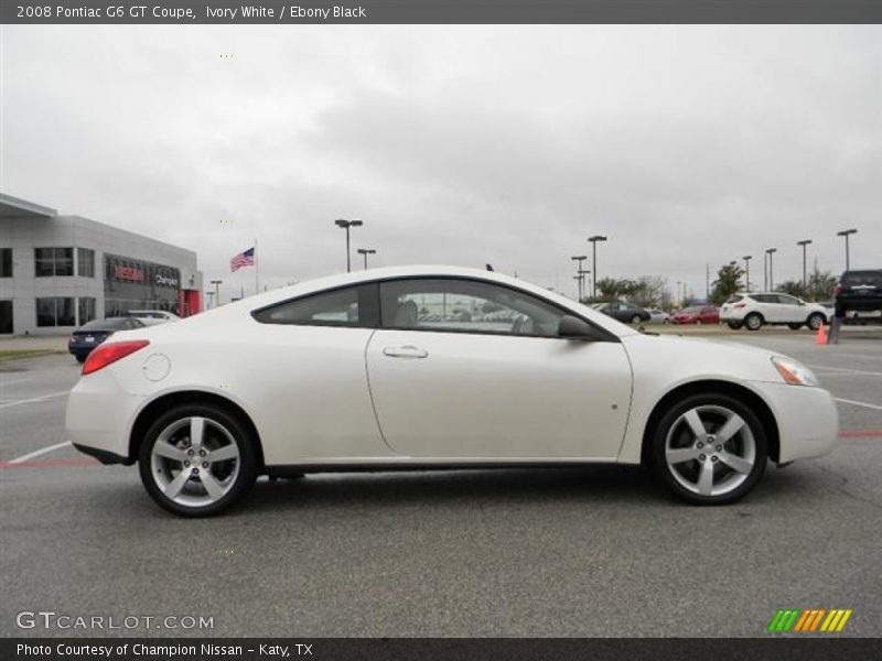 Ivory White / Ebony Black 2008 Pontiac G6 GT Coupe