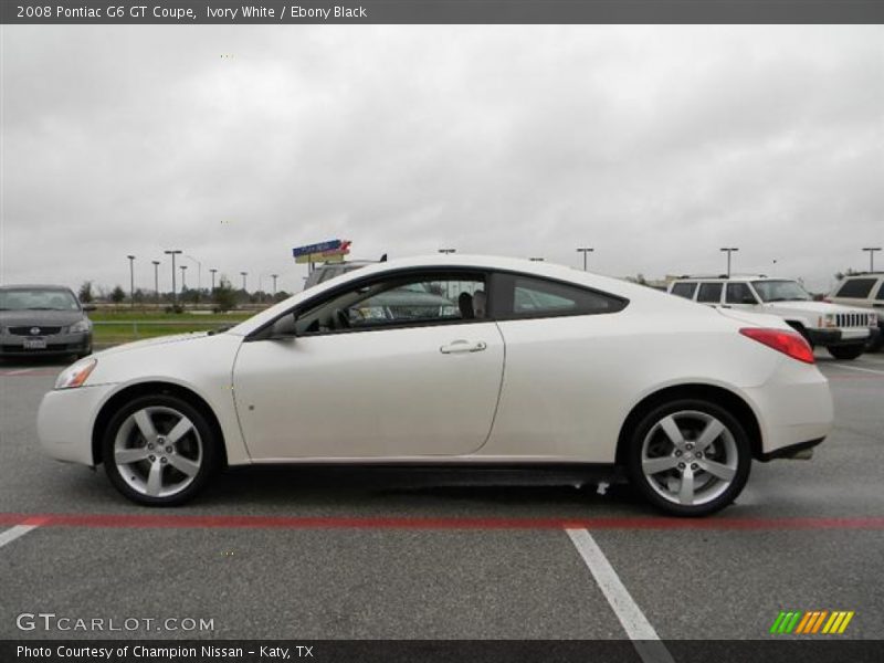 Ivory White / Ebony Black 2008 Pontiac G6 GT Coupe