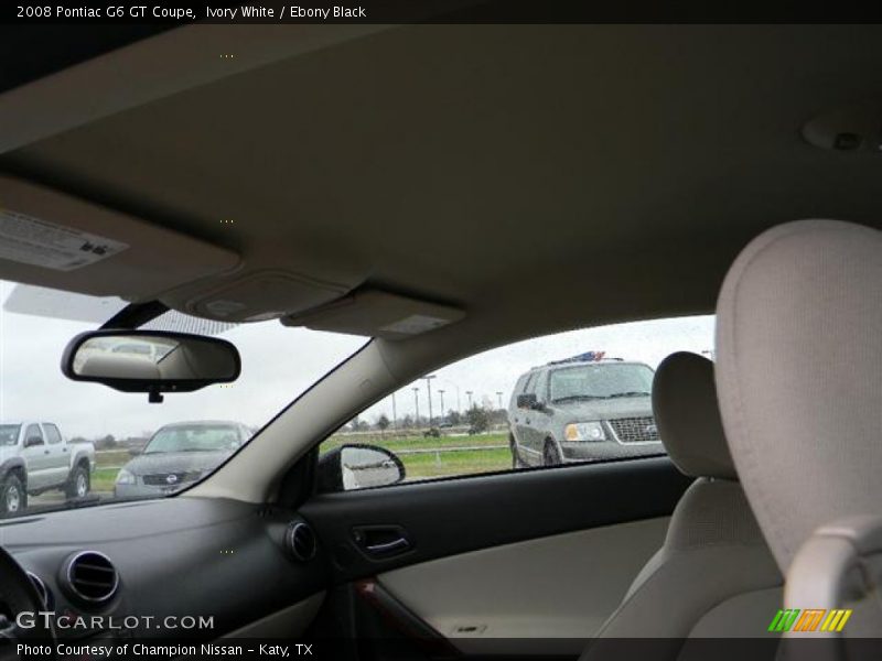 Ivory White / Ebony Black 2008 Pontiac G6 GT Coupe
