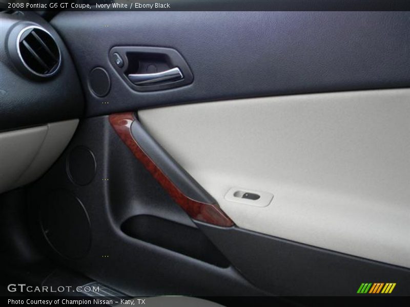Ivory White / Ebony Black 2008 Pontiac G6 GT Coupe