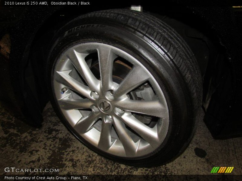 Obsidian Black / Black 2010 Lexus IS 250 AWD