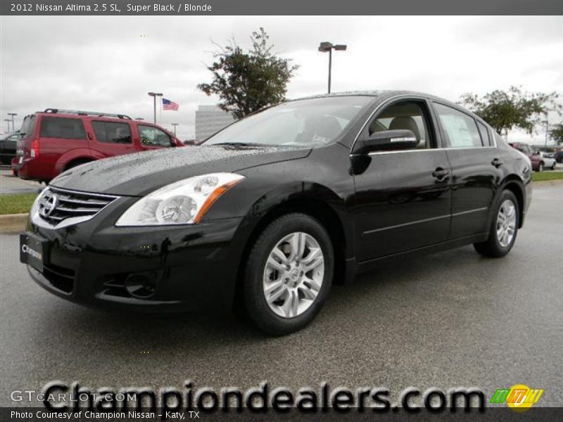 Super Black / Blonde 2012 Nissan Altima 2.5 SL