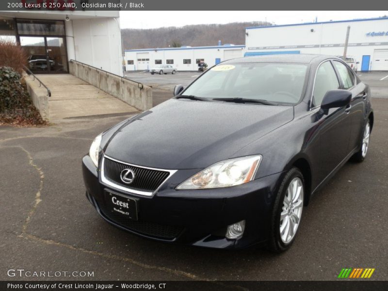 Obsidian Black / Black 2008 Lexus IS 250 AWD