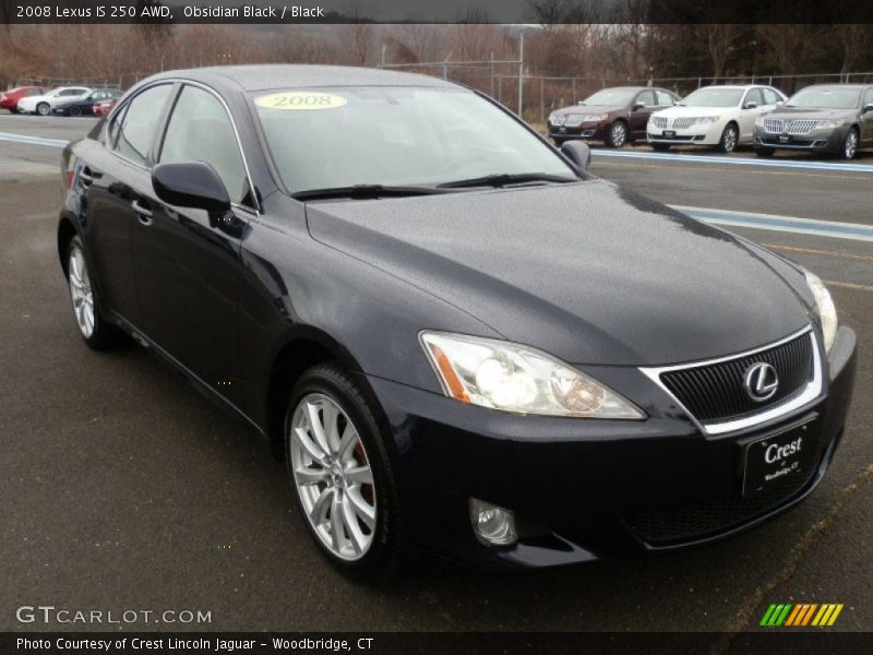 Obsidian Black / Black 2008 Lexus IS 250 AWD