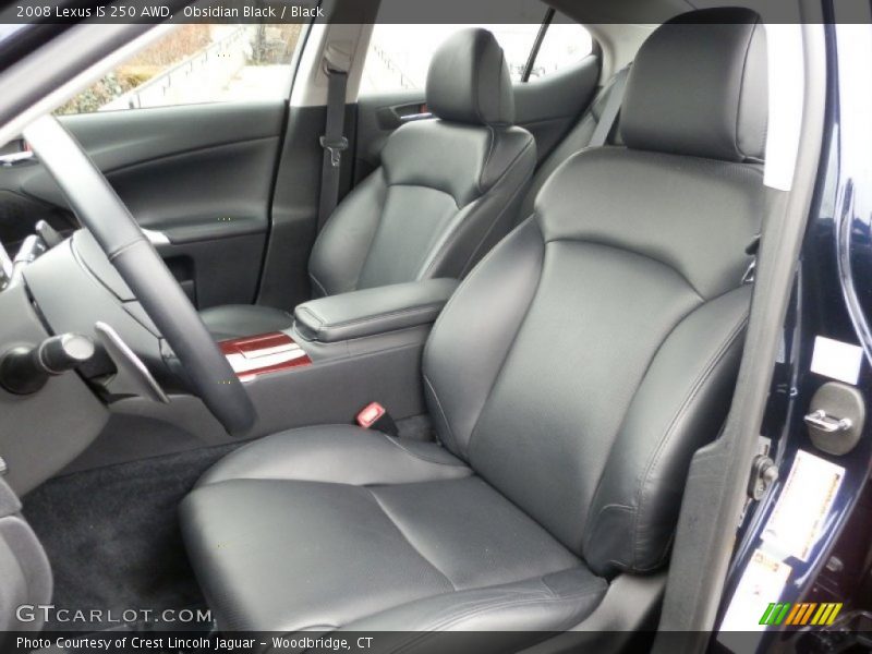 Obsidian Black / Black 2008 Lexus IS 250 AWD