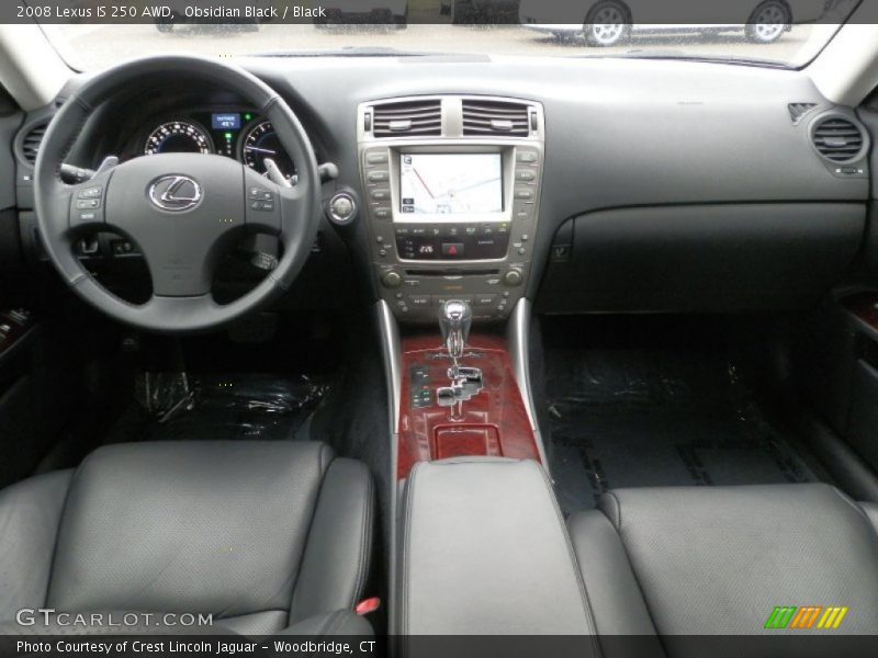Obsidian Black / Black 2008 Lexus IS 250 AWD
