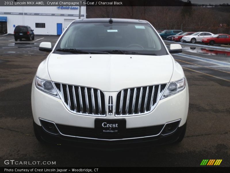 Crystal Champagne Tri-Coat / Charcoal Black 2012 Lincoln MKX AWD