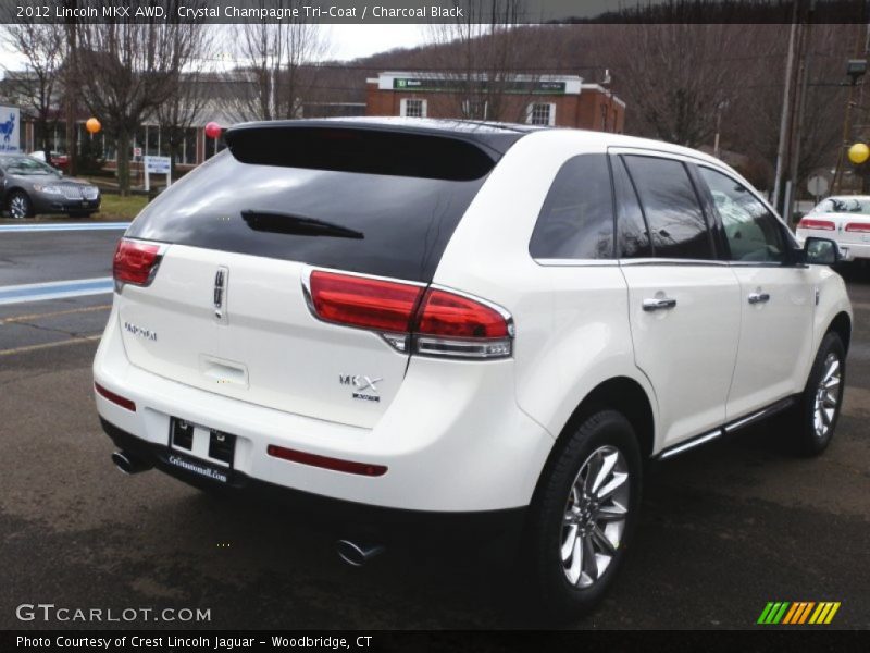 Crystal Champagne Tri-Coat / Charcoal Black 2012 Lincoln MKX AWD