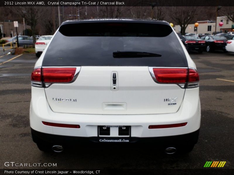 Crystal Champagne Tri-Coat / Charcoal Black 2012 Lincoln MKX AWD