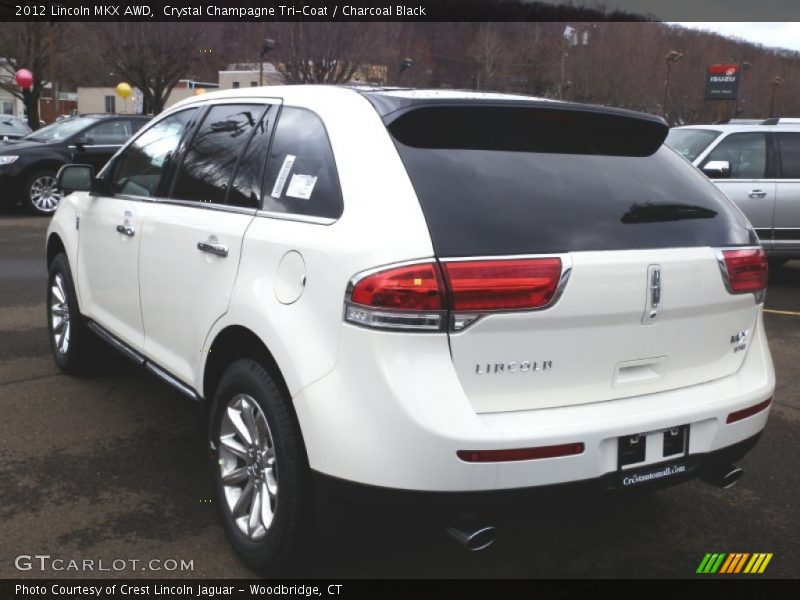 Crystal Champagne Tri-Coat / Charcoal Black 2012 Lincoln MKX AWD