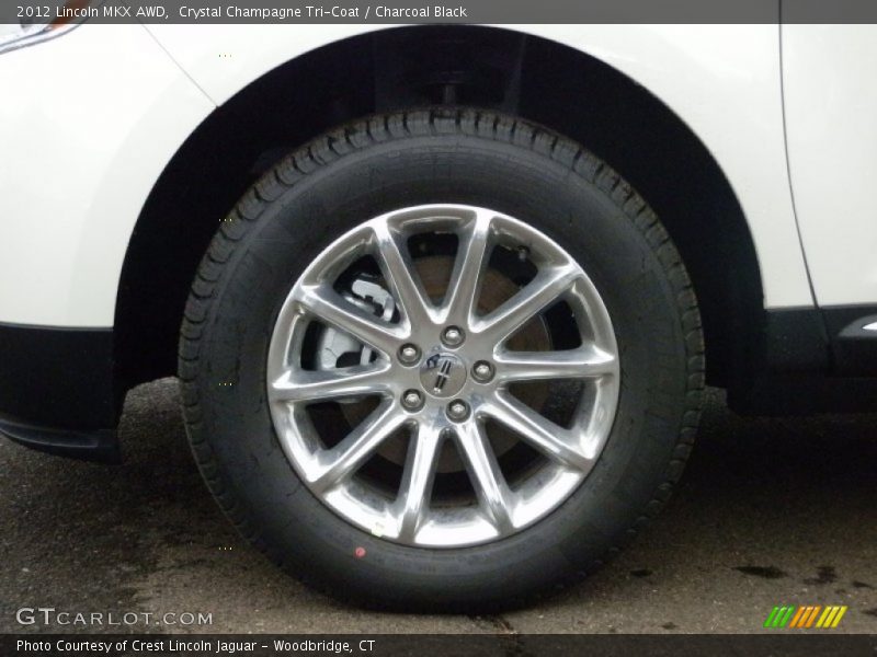 Crystal Champagne Tri-Coat / Charcoal Black 2012 Lincoln MKX AWD