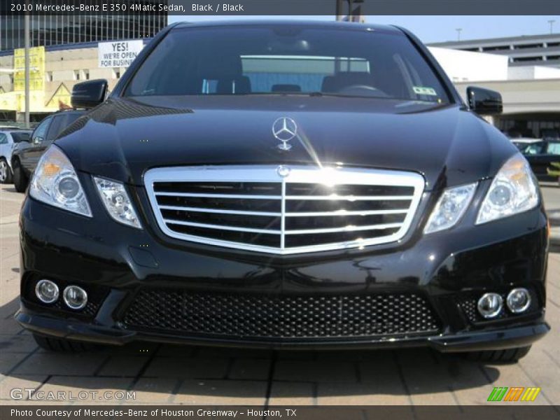 Black / Black 2010 Mercedes-Benz E 350 4Matic Sedan