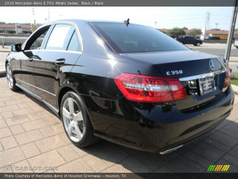 Black / Black 2010 Mercedes-Benz E 350 4Matic Sedan
