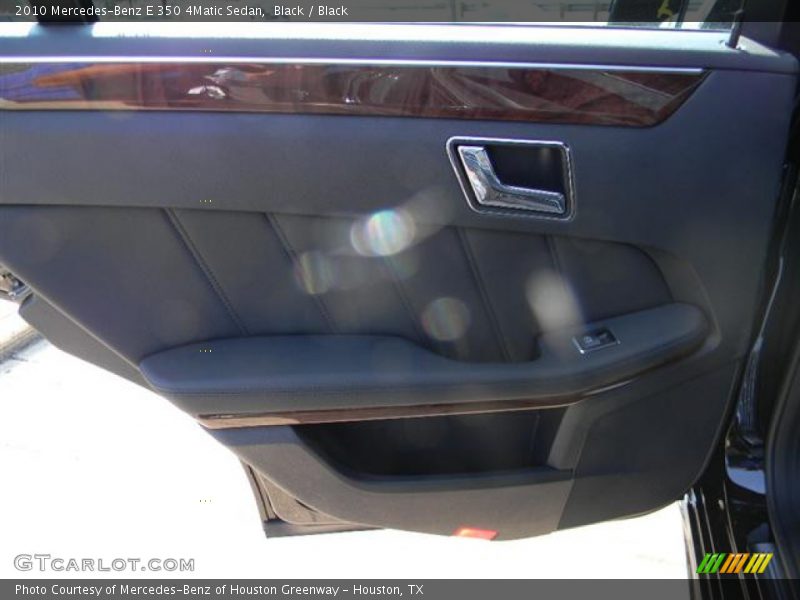 Black / Black 2010 Mercedes-Benz E 350 4Matic Sedan