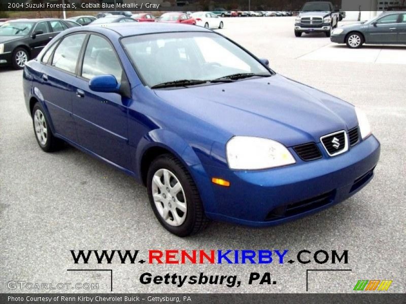 Cobalt Blue Metallic / Gray 2004 Suzuki Forenza S