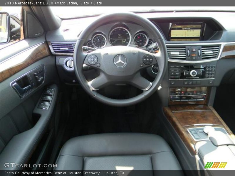 Black / Black 2010 Mercedes-Benz E 350 4Matic Sedan