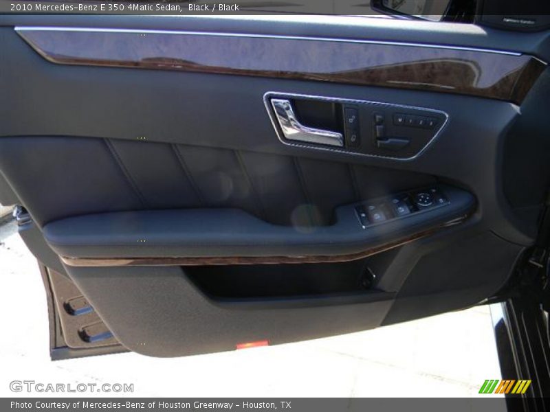 Black / Black 2010 Mercedes-Benz E 350 4Matic Sedan