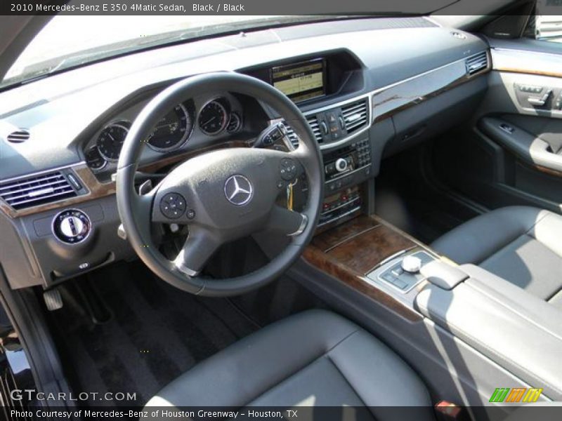 Black / Black 2010 Mercedes-Benz E 350 4Matic Sedan
