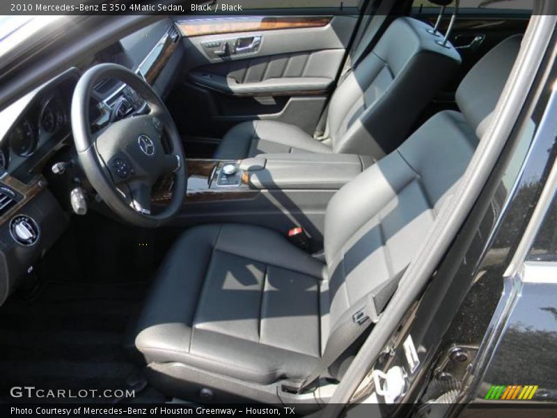Black / Black 2010 Mercedes-Benz E 350 4Matic Sedan