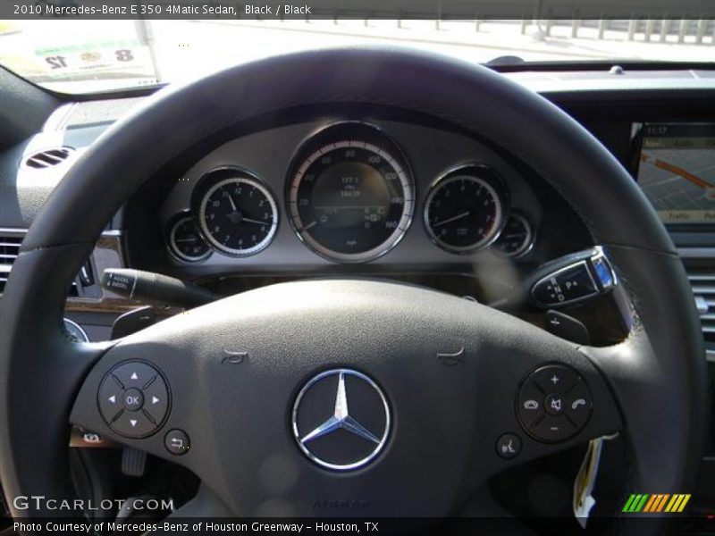 Black / Black 2010 Mercedes-Benz E 350 4Matic Sedan