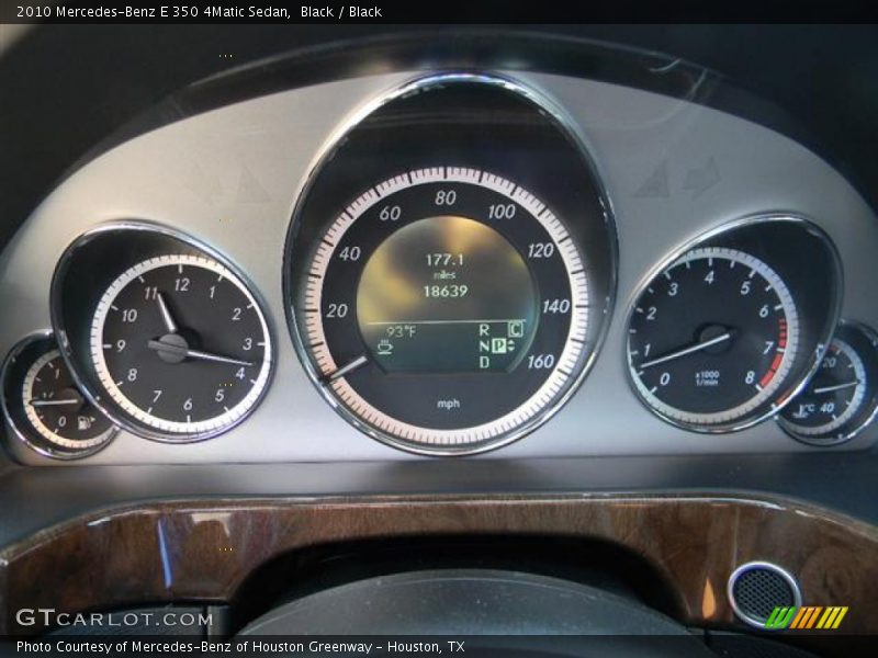 Black / Black 2010 Mercedes-Benz E 350 4Matic Sedan