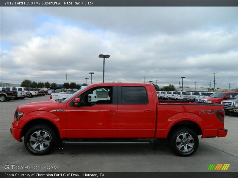 Race Red / Black 2012 Ford F150 FX2 SuperCrew