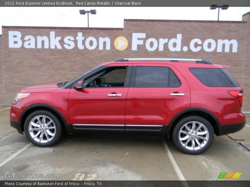 Red Candy Metallic / Charcoal Black 2012 Ford Explorer Limited EcoBoost